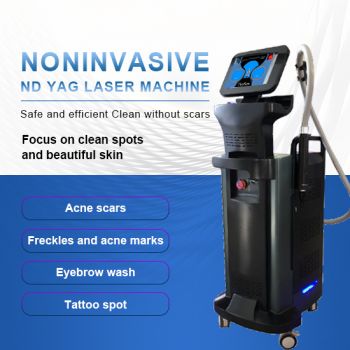 Vertical PICO ND YAG laser machine with non-invasive treatment heads